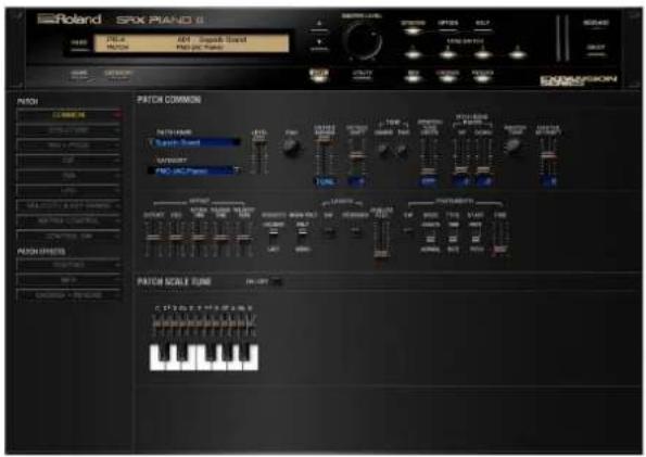ROLAND SRX PIANO II - パッチの詳細設定(PATCH パラメーター) - 1