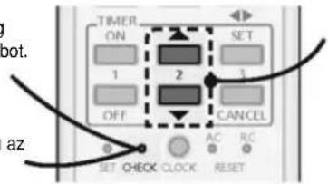 TIMER ON 1 2 3 SET OFF CANCEL AC RC SET CHECK CLOCK RESET bot. az