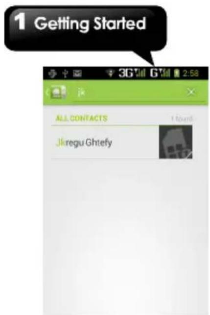 1 Getting Started ALL CONTACTS Jkregu Ghtefy