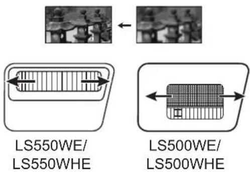 VIEWSONIC LS500WE - 微調影像尺寸和清晰度 - 2