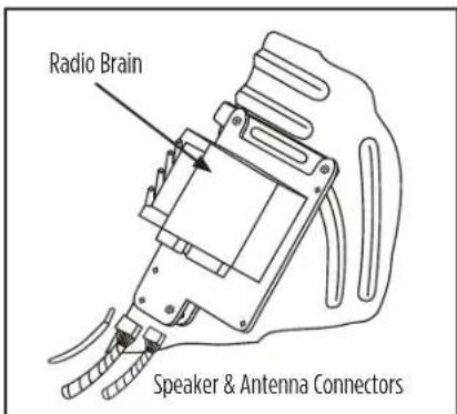 Radio Brain Speaker & Antenna Connectors