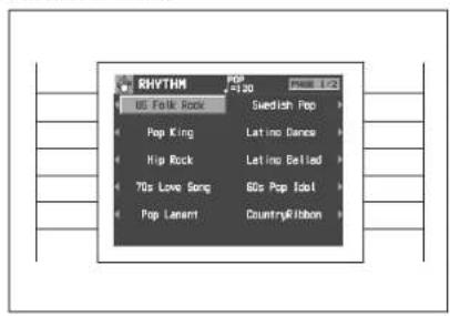 RHYTHM US Folk Rock Pop King Hip Rock 70s Love Song Pop Lantern Snedish Pop Latino Dance Latino Belled 60s Pop Idol Country&Ribbon
