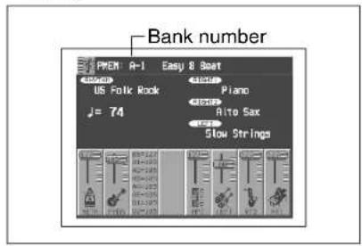Bank number PKEM A-1 Easy 8 Beat US Folk Rock Piano J= 74 Alto Sax Slow Strings