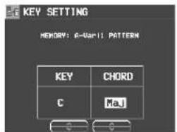 KEY SETTING MEMORY: 6-Var11 PATTERN KEY CHORD C Ma_j