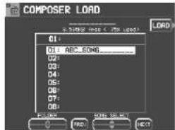 PANASONIC SX-KN2400 - ■ COMPOSER LOAD - 2