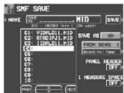 SMF SAVE NAME: V10L011.PID G1: VIDL011.PID G2: RTDJP11.PID G3: IIOBL011.PID G4: G5: G6: G7: G8: G9: 10: SAVE AS NO FROM SONS Break Pin Name PANEL HEADER OFF 1 MEASURE SPACE OFF