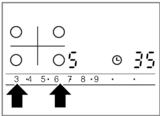 ○ | ○ ○ | ○ 5 3 4 5 6 7 8 9 · · ↑ ↑