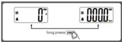 0 long press UNIT