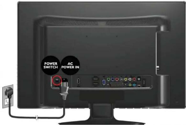 BENQ ML2241 - Connect the power cable - 1