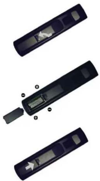 BENQ ML2441 - Installing batteries - 1