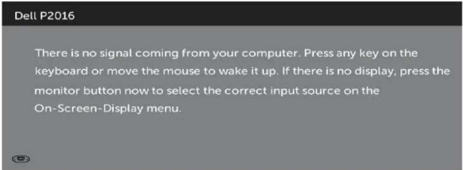 DELL P2016H - OSD Warning Messages - 5