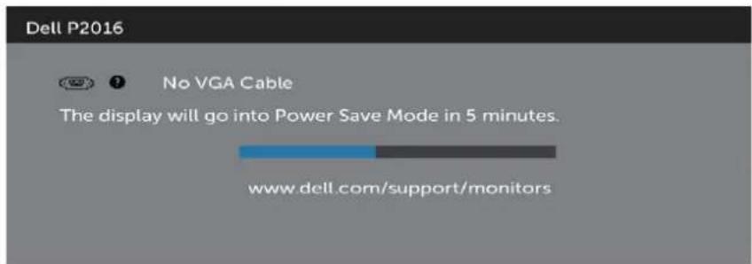 DELL P2016H - OSD Warning Messages - 6