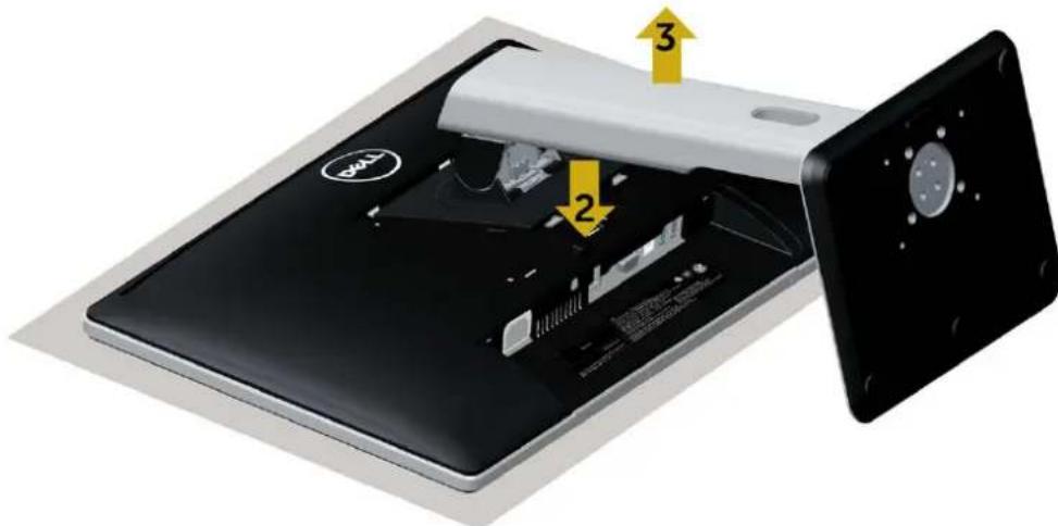 DELL P2016H - Removing the Monitor Stand - 3
