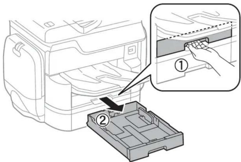 EPSON WorkForce Pro WF-C869 - Cleaning the Paper Path for Paper Feeding Problems (Paper Cassette) - 1