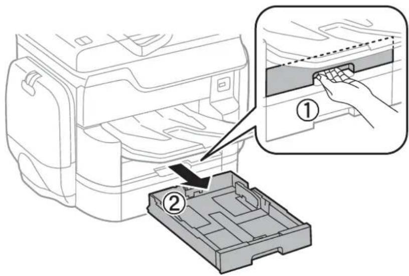 EPSON WorkForce Pro WF-C869 - Pull out paper cassette 1. - 1