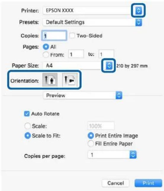 EPSON WorkForce Pro WF-C869 - Printing Using a PostScript Printer Driver - Mac OS X - 1