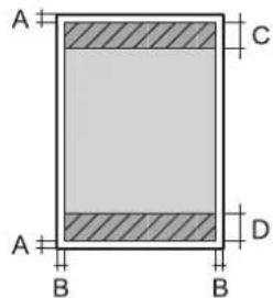 EPSON WorkForce Pro WF-C869 - Printable Area for Single Sheets - 1
