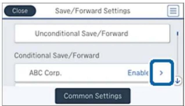 EPSON WorkForce Pro WF-C869 - Setting to Save Received Faxes in the Inbox and Confidential Box (Conditional Save/Forward) - 2