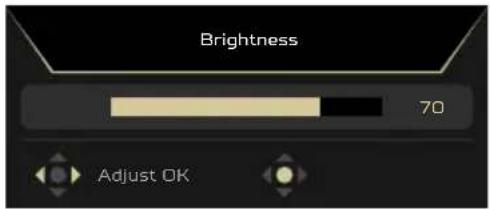 ACER KB242YG - Gyorsgomb2 (alapértelmezett: Brightness (Fényerő)) - 1