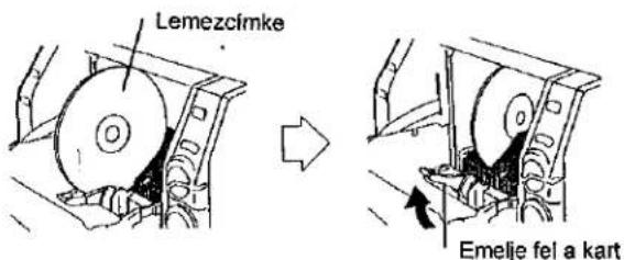 Lemezćimke Emelje fel a kart