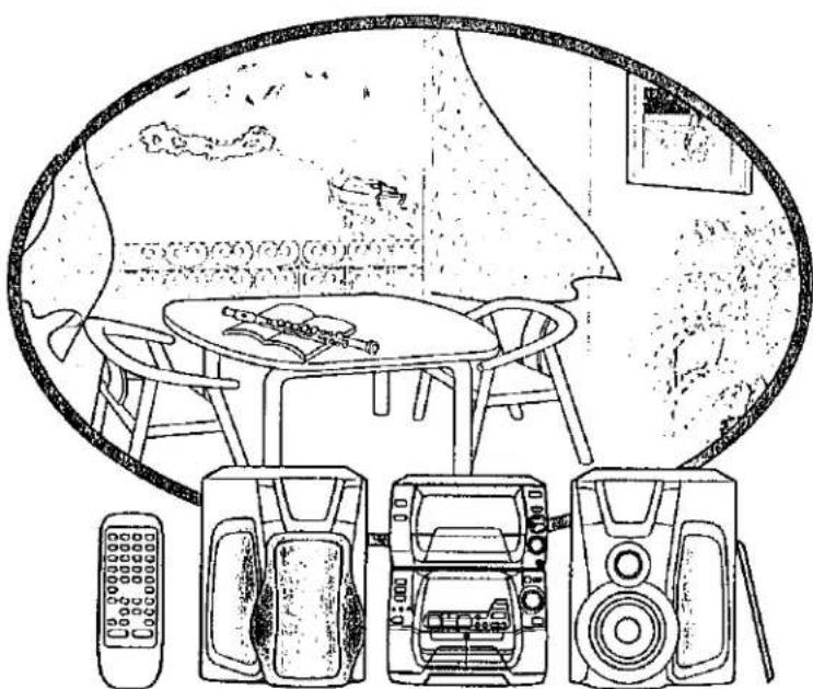 PANASONIC SC-AK70 - Távvezérelhető sztereo audio rendszer - 1