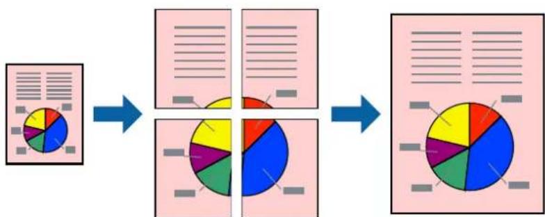 EPSON WF-6590DWF - Printing One Image on Multiple Sheets to Create a Poster (for Windows Only) - 1