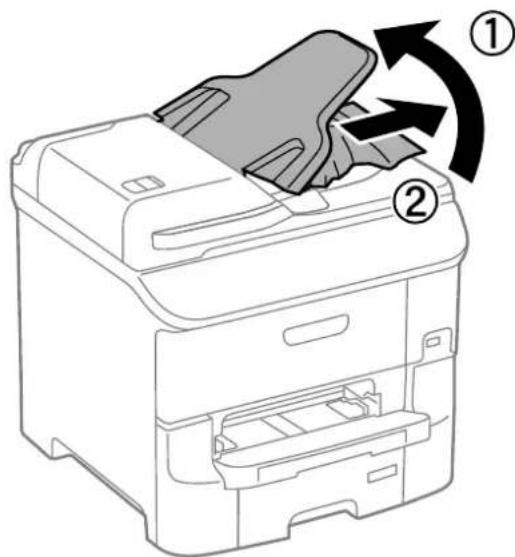 EPSON WF-6590DWF - Remove the jammed paper. - 2