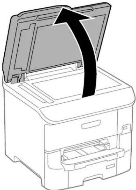 EPSON WF-6590DWF - Open the document cover. - 1