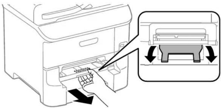 EPSON WF-6590DWF - Removing Jammed Paper from the Front Paper Feed Slot (B2) - 2