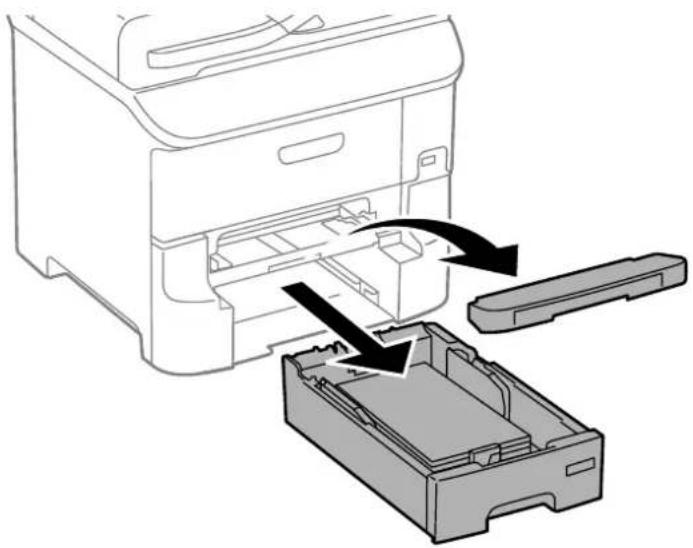 EPSON WF-6590DWF - Removing Jammed Paper from the Front Paper Feed Slot (B2) - 1