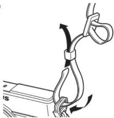 OLYMPUS SH-1 - Attaching the camera strap - 3