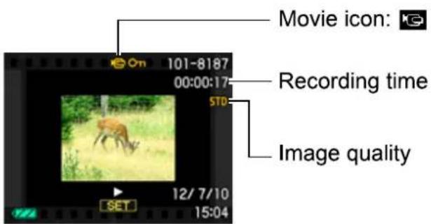 CASIO Exilim High Speed ZR10 - Viewing a Movie - 1