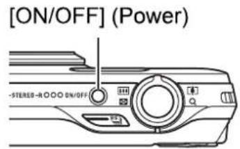 CASIO Exilim High Speed ZR10 - To turn power on - 1