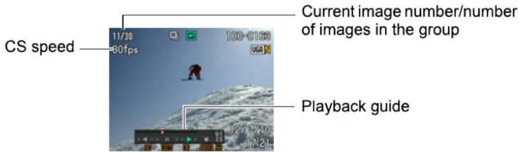 CASIO Exilim High Speed ZR10 - Viewing Continuous Shutter Images - 2