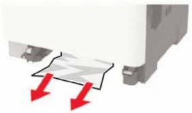 LEXMARK CX622 - Papírelakadás a kézi lapadagolóban - 2