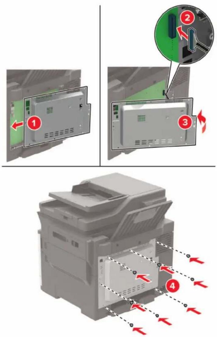 LEXMARK CX622 - Hozzáférés a vezérlőkártyához - 3