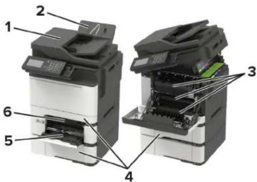 LEXMARK CX625 - Megjegyzések: - 1