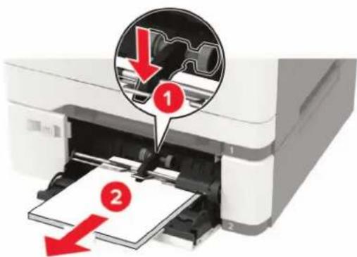LEXMARK CX625 - Papírelakadás a többcélú adagolóban - 1