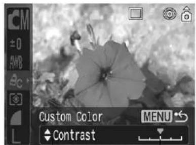 CANON IXUS 65 - Setting the Camera to a Custom Color Mode - 3