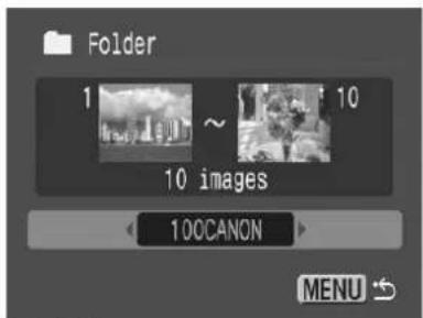 CANON IXUS 65 - Selecting an Image Date or Folder for Playback ( / ) - 2