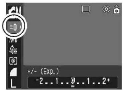 CANON IXUS 65 - FUNC. Menu ▶ ±0 \* (Exposure Compensation). - 1