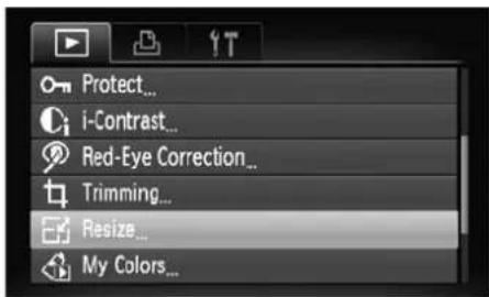 CANON IXUS 110 IS - Resizing Images - 1