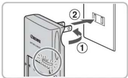 CANON IXUS 110 IS - Insert the battery. - 1