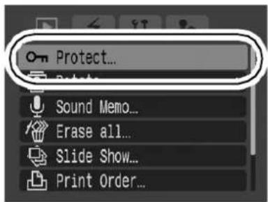 CANON IXUS Wireless - (Play) Menu - 1