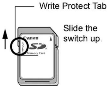 CANON IXUS Wireless - Write Protect Tab - 1