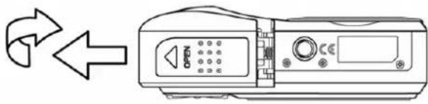 AGFAPHOTO DC-830i - Open the battery cover. - 1