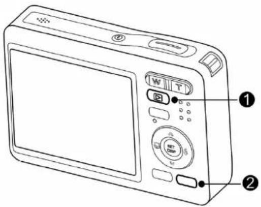 AGFAPHOTO DC-830i - Switching between REC mode and PLAYBACK mode - 1