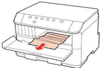EPSON WorkForce Pro WP-4095 - Removing jammed paper from the front cover and the output tray - 2