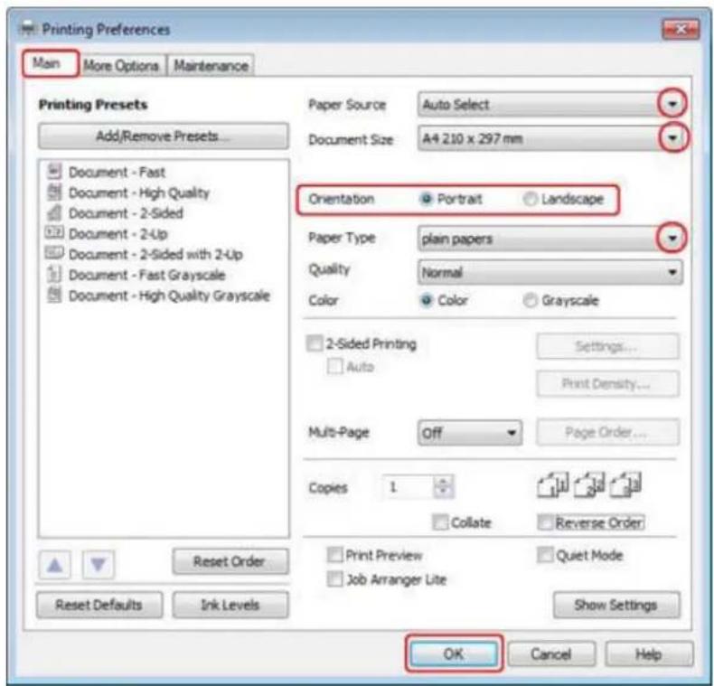 EPSON WorkForce Pro WP-4095 - Basic printer settings for Windows - 1