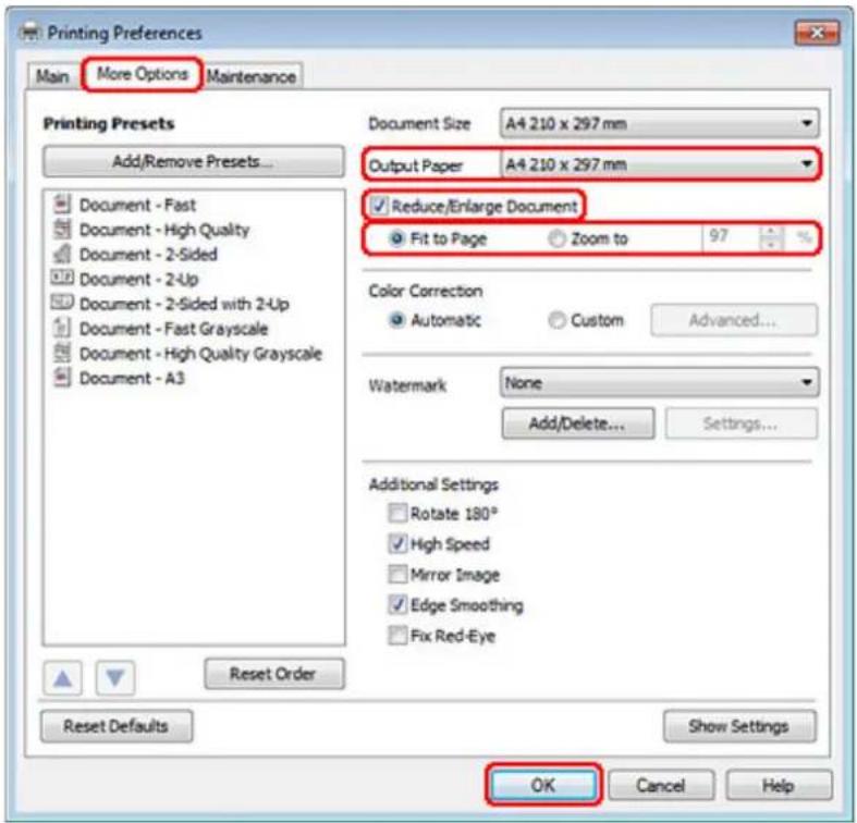EPSON WorkForce Pro WP-4095 - Printer settings for Windows - 1